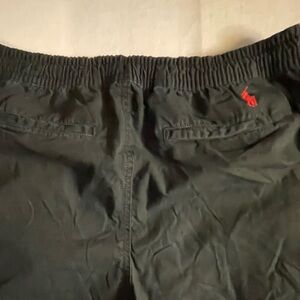 Polo by Ralph Lauren Boys Size 18-20 XL Pants BLACK. Zip pockets‎ drawstring